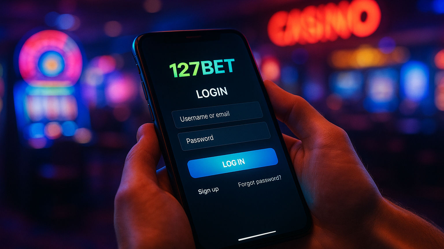 Criar uma nova Conta no plataforma 127BET